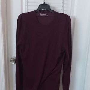 Under Armour Men's Dark Red Crewneck Shirt